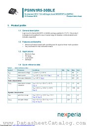 PSMN1R5-30BLE datasheet pdf Nexperia