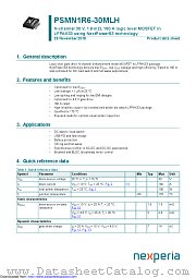 PSMN1R6-30MLH datasheet pdf Nexperia