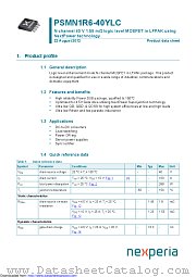 PSMN1R6-40YLC datasheet pdf Nexperia