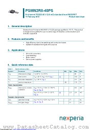 PSMN2R8-40PS datasheet pdf Nexperia