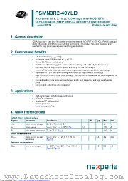 PSMN3R2-40YLD datasheet pdf Nexperia