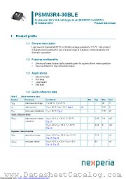 PSMN3R4-30BLE datasheet pdf Nexperia