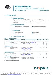 PSMN4R3-30BL datasheet pdf Nexperia