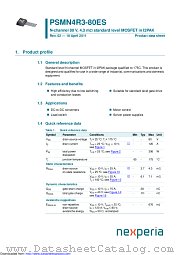 PSMN4R3-80ES datasheet pdf Nexperia