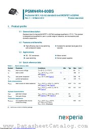 PSMN4R4-80BS datasheet pdf Nexperia