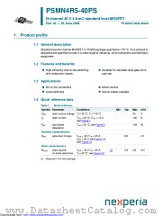 PSMN4R5-40PS datasheet pdf Nexperia
