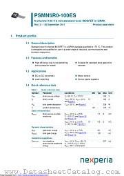 PSMN5R0-100ES datasheet pdf Nexperia