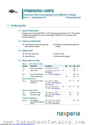 PSMN5R0-100PS datasheet pdf Nexperia