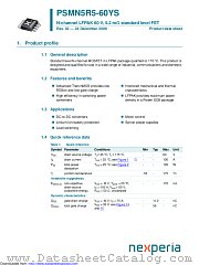 PSMN5R5-60YS datasheet pdf Nexperia