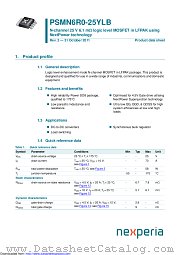 PSMN6R0-25YLB datasheet pdf Nexperia