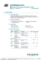 PSMN6R0-30YL datasheet pdf Nexperia