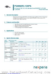 PSMN6R3-120PS datasheet pdf Nexperia