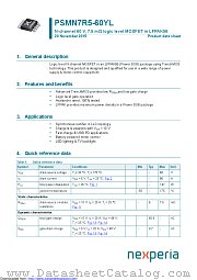 PSMN7R5-60YL datasheet pdf Nexperia