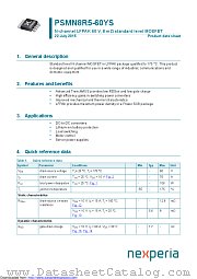 PSMN8R5-60YS datasheet pdf Nexperia