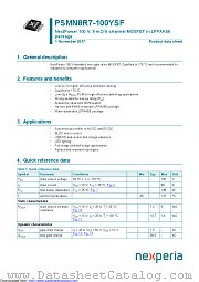 PSMN8R7-100YSF datasheet pdf Nexperia