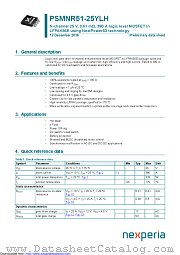PSMNR51-25YLH datasheet pdf Nexperia