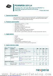 PSMNR58-30YLH datasheet pdf Nexperia