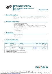 PTVS22VU1UPA datasheet pdf Nexperia