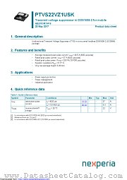 PTVS22VZ1USK datasheet pdf Nexperia
