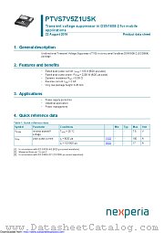 PTVS7V5Z1USK datasheet pdf Nexperia