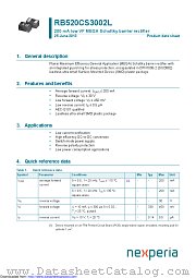 RB520CS3002L datasheet pdf Nexperia