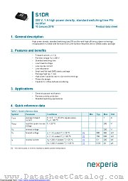 S1DR datasheet pdf Nexperia