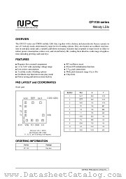 CF1155 datasheet pdf Nippon Precision Circuits Inc