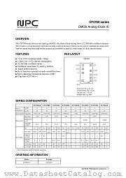 CF5760AA datasheet pdf Nippon Precision Circuits Inc