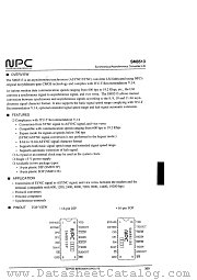 SM8513 datasheet pdf Nippon Precision Circuits Inc