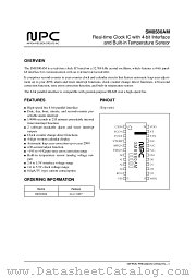 SM8580 datasheet pdf Nippon Precision Circuits Inc