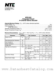 NTE1022 datasheet pdf NTE Electronics