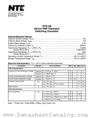 NTE106 datasheet pdf NTE Electronics