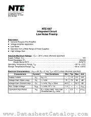 NTE1087 datasheet pdf NTE Electronics
