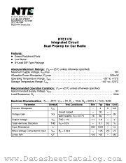 NTE1170 datasheet pdf NTE Electronics