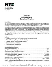 NTE1171 datasheet pdf NTE Electronics
