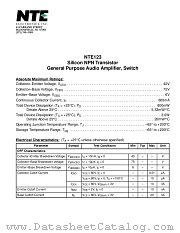 NTE123 datasheet pdf NTE Electronics