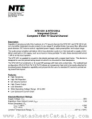 NTE1231 datasheet pdf NTE Electronics