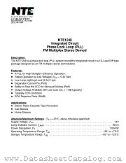 NTE1248 datasheet pdf NTE Electronics