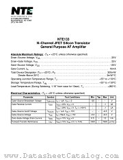 NTE133 datasheet pdf NTE Electronics