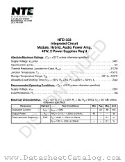 NTE1333 datasheet pdf NTE Electronics