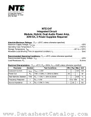 NTE1347 datasheet pdf NTE Electronics