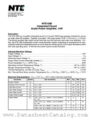 NTE1380 datasheet pdf NTE Electronics