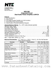NTE1395 datasheet pdf NTE Electronics