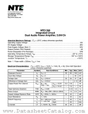 NTE1398 datasheet pdf NTE Electronics