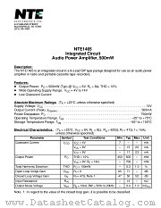 NTE1465 datasheet pdf NTE Electronics