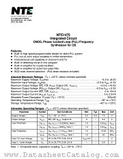 NTE1475 datasheet pdf NTE Electronics