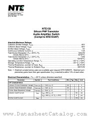 NTE159 datasheet pdf NTE Electronics