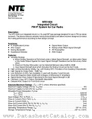 NTE1604 datasheet pdf NTE Electronics