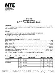 NTE1615 datasheet pdf NTE Electronics