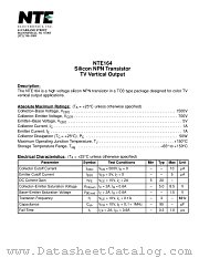 NTE164 datasheet pdf NTE Electronics